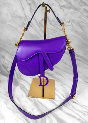 Christian Dior Calfskin Saddle Bag With Strap