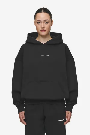 Clarita Logo Oversized Hoodie Black White Gum