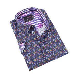 Colorful Butterflies Short Sleeve Shirt