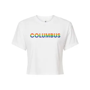 Columbus - Pride Front - Women's Boutique Crop
