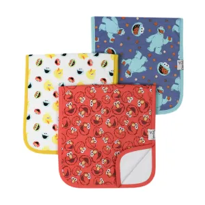 Copper Pearl: Premium Burp Cloths (3 pack) - Sesame Street: Elmo