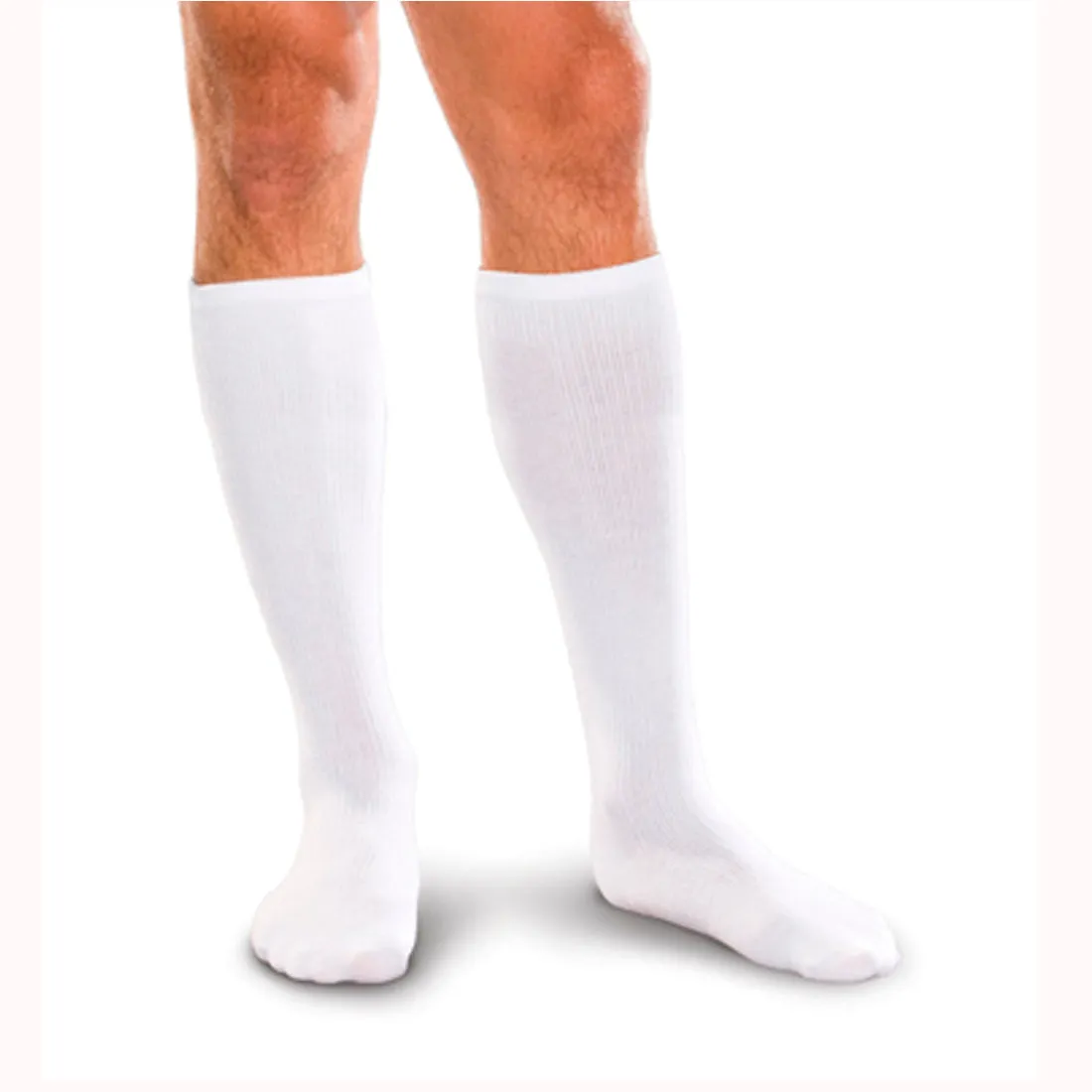Corresport Sock 10-15 MMHG White Large - One Pair (#16724)