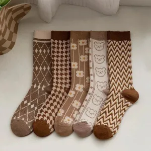 Cotton Christmas Crew Socks | Cute Socks | Christmas Gift