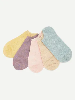 Cotton Invisible Ankle Socks 5pairs