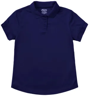 CR DryFit Fem Fit Polo Navy Short Sleeve