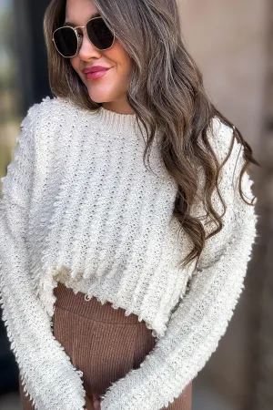 Cream Detailed Sweater