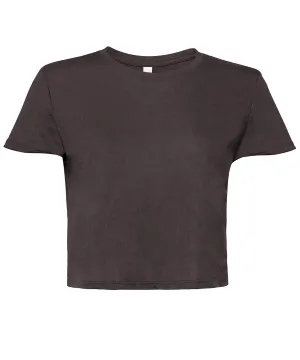 Dark Grey Heather - Women's flowy cropped tee