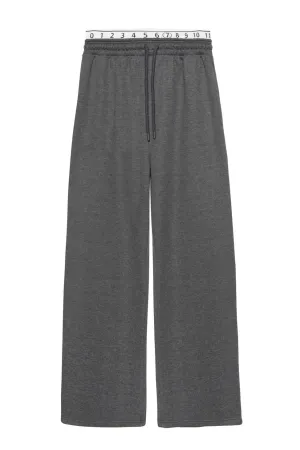 Dark Grey Waist Detailed Wide Leg Tracksuit