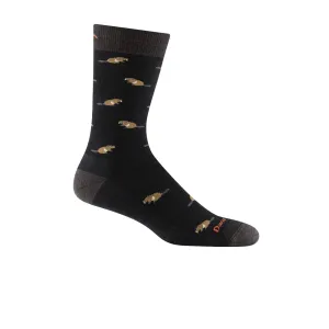 Darn Tough Sawtooth Lightweight Crew Sock with Cushion (Men) - Black