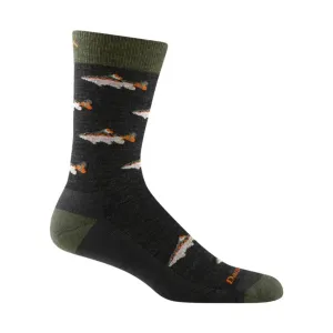 Darn Tough Vermont Men's Spey Fly Crew Lightweight Lifestyle Sock - Charcoal