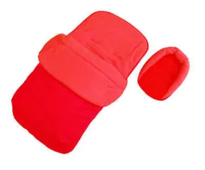 Deluxe 2in1 RED Footmuff & Headhugger To Fit Hauck Rapid 4 Pushchair Stroller