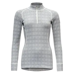 Devold Alnes Woman Half Zip Neck Grey | Buy Devold Alnes Woman Half Zip Neck Grey here | Outnorth