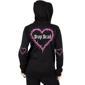 Drop Dead Heart Zip Hoodie