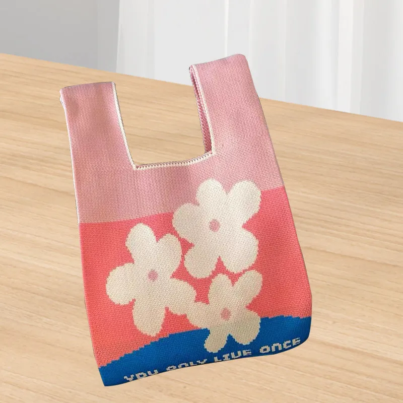 DUNNMALL New Ladies' Pouch Women's Portable Tote Bag Outdoor Fashion Portable Storage Bag Korean Style Shoulder Bag with Hand Gift Bag