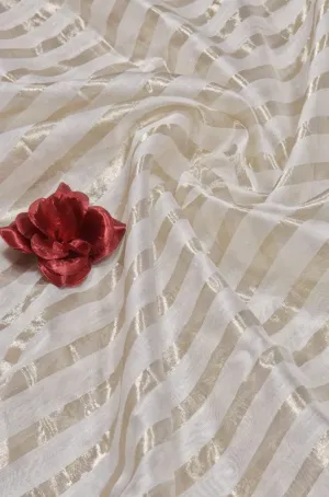 Dyeable Chanderi Silk Fabric: 5 Mtr for Fashionable Creations - Trendy!