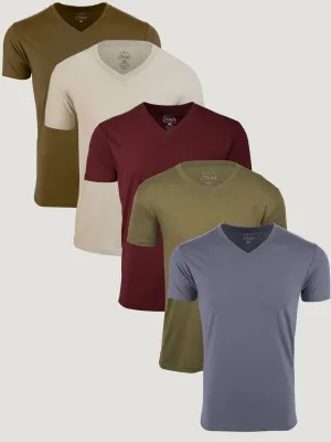 Earth Tone V-Neck 5-Pack