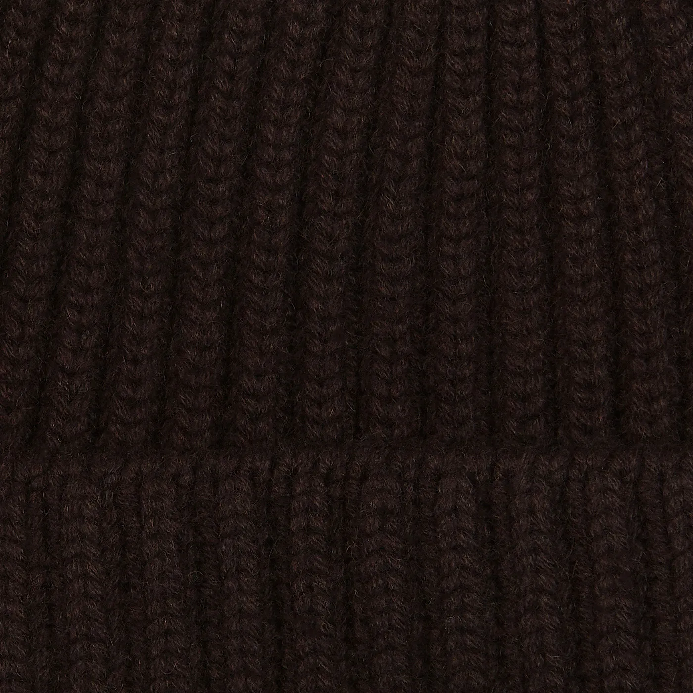 Ebony Cashmere Ribbed Beanie