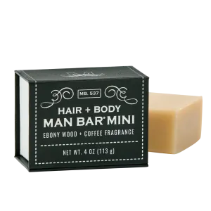 Ebony Wood & Coffee Mini Man Bar