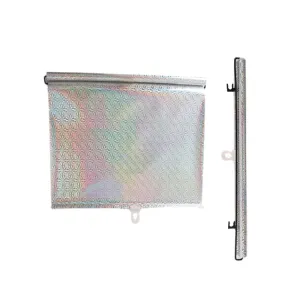 Electric Bike Telescopic Sunshade Rain Shield Motorcycle Rain Cover, Size: 58 x 125cm Silver