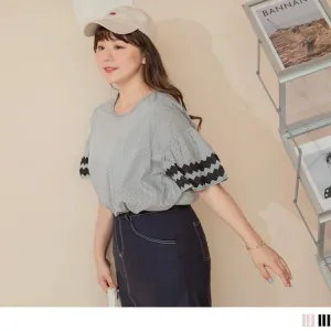 ELEGANT COTTON CUFF EMBROIDERED TOPS