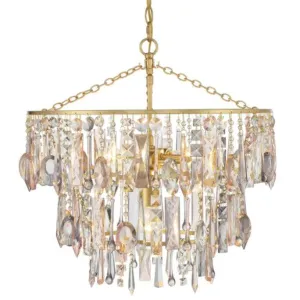 Elsa Tiered Cut Crystal Chandelier