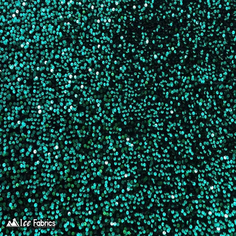Emma Embroidery Sequins on Velvet Fabric | 2 Way Stretch