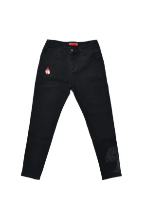 ESSE DENIM PANTS BLACK
