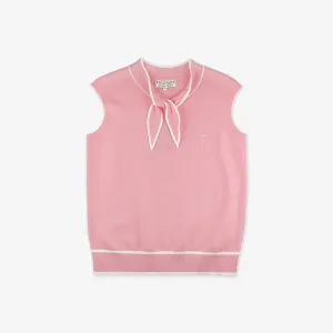 Falcosia Women's Knit Vest -Pink