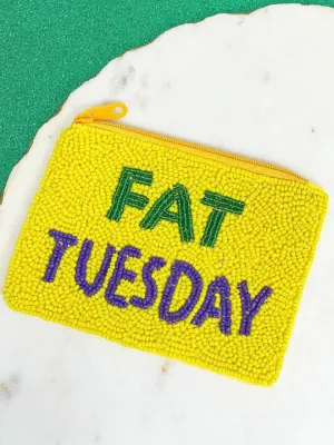'Fat Tuesday' Beaded Zip Pouch