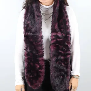 Faux Fur Muffler - Purple