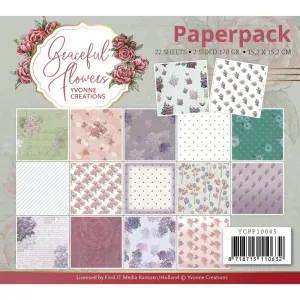 Find It Trading Yvonne Creations Double-Sided Paper Pack 6"X6" - Graceful Flowers*