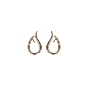 Flame Rose Gold Earrings NZ