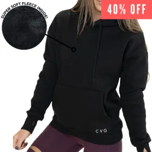 Fleece Lined Sweatshirt | Black