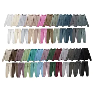 Fleece Lining Oversize Hoodie & Fleece Lining Sweatpants WN9945-K