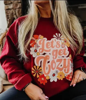 Floral Let’s Get Cozy Sweatshirt