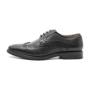 Florsheim Pinnacle Wing Tip Formal Lace Ups Leather Black Colour For Men