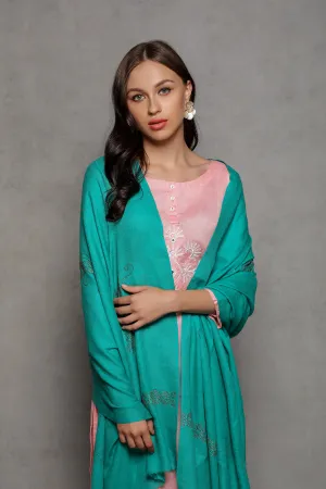 Flower Rhinestone Pashmina Wrap