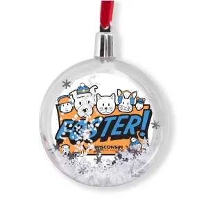 Foster Winter Logo Snow Globe Ornaments