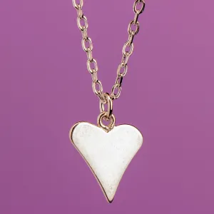 Funky Heart Necklace - Sterling Silver