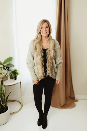 Fur Lined Cardigan