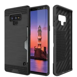 Galaxy Note 9 Case, PUNKcase [SLOT Series] Slim Fit  Samsung Note 9 [Black]