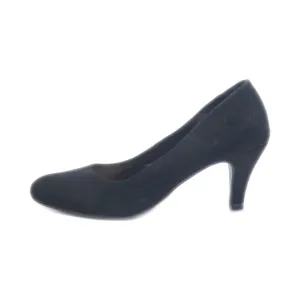 Gemo Mid-Heel Shoes Fabric Black Colour For Women