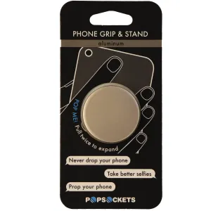 Genuine PopSockets Grip & Stand for Phones and Tablets - Gold Aluminum