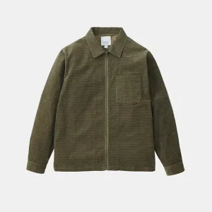 Gramicci Grid Cord Zip Shirt - Olive