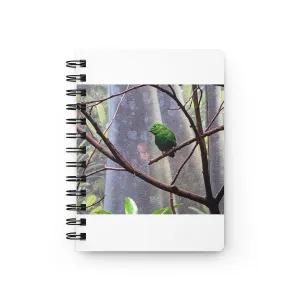 Green Birds Spiral Bound Journal