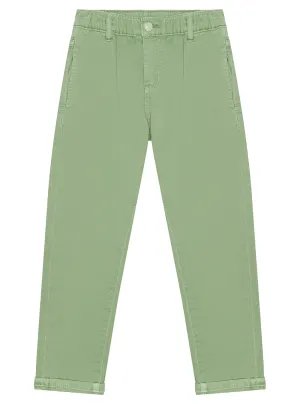 Green Twill Fashion Fit Pants (2-7)