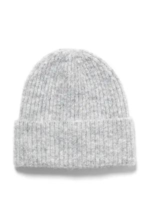 Grey knitted beanie