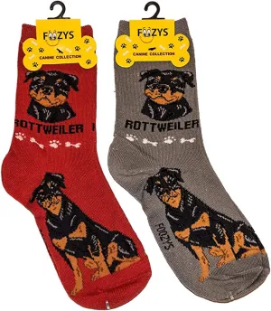 Grey Rottweiler Socks