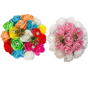 Hair Bun Decoration Full Gajra For Women(Pack Of -2)
