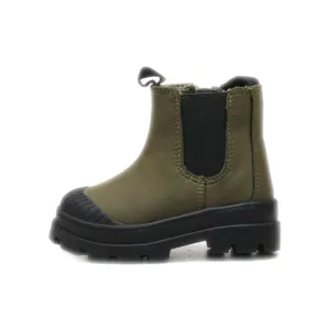 H&M Ankle Boots Leather Green Colour For Kids